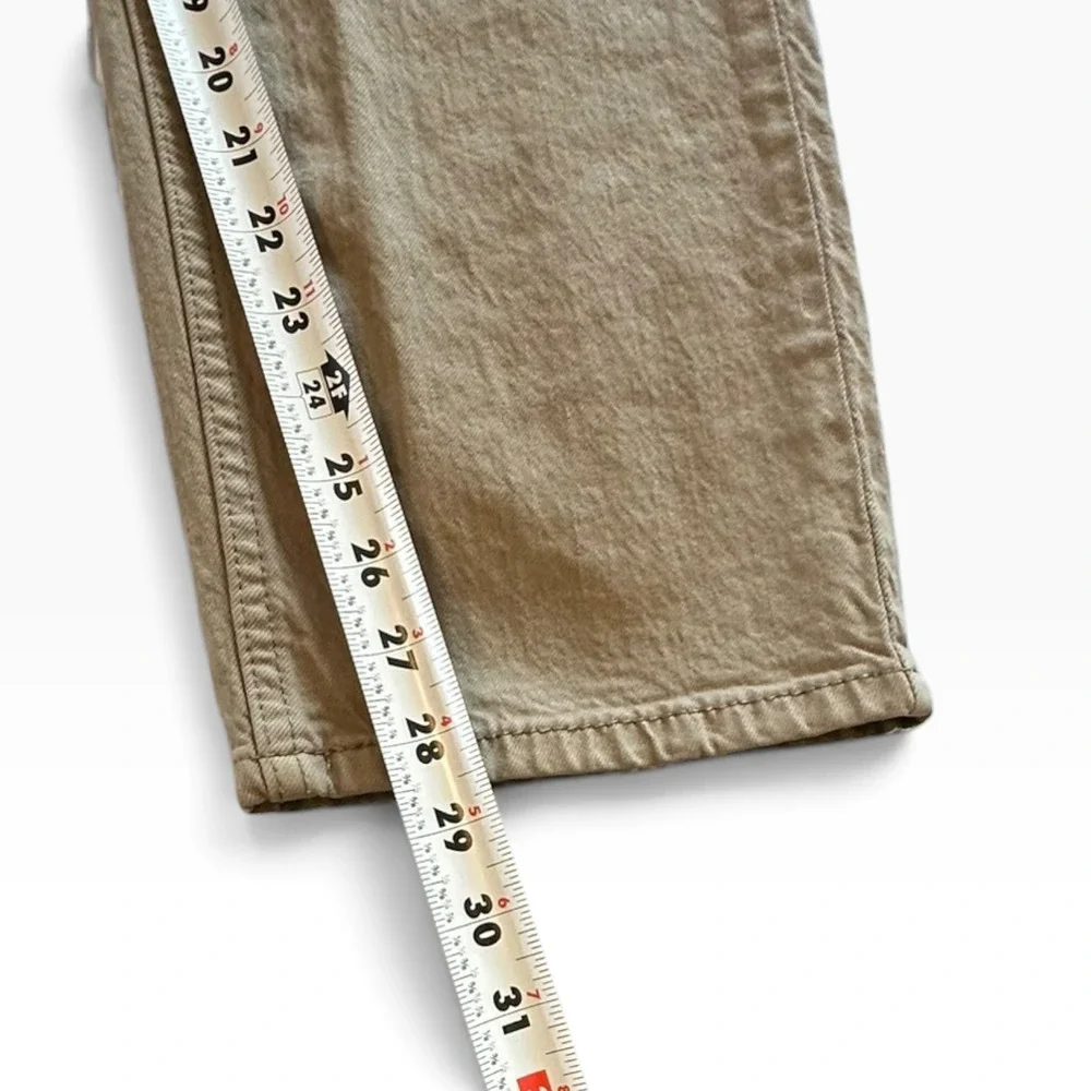 Levis 505 Regular Fit Jeans Mens T34x30 A34x29 Tan Khaki Straight Leg Pants
